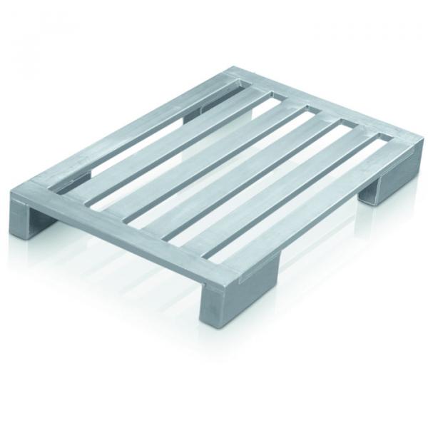 Zarges Flachpalette mit langen Eckfuessen